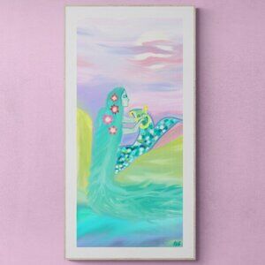Mermaid Songs | Kids Art | Modern Wall Art Decor | Minimalist Digital Prints